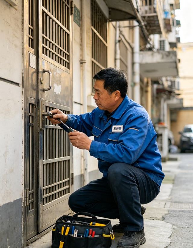 北京意浓社区开锁师傅入户开锁作业